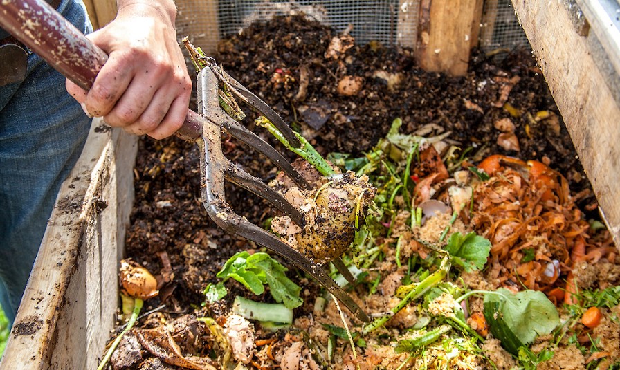 how to turn compost